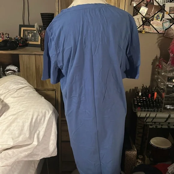 Blue Jockey Short Sleeve Nightgown - Large - Picture 3 of 4
